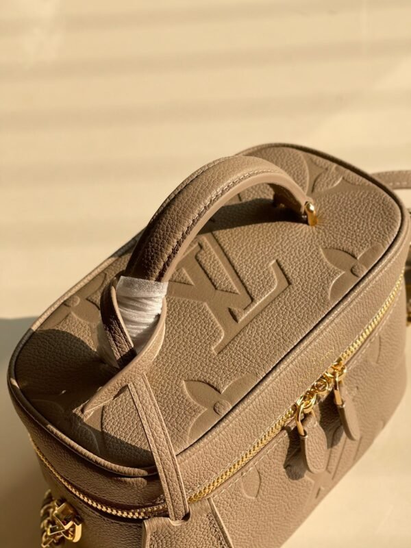 LV Vanity PM Handbag Monogram Empreinte Tourterelle Beige For Women, Women¡¯s Handbags, Shoulder And Crossbody Bags 7.5in/19cm LV M45608