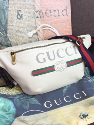 gg Print Waist Belt Bag White For Women And Men 15in/39cm gg 530412