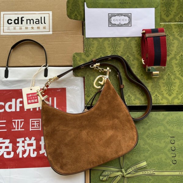 gg Atache Small Shoulder Bag Dark Brown For Women, Women’s Bags 9in/23cm gg ?