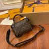 LV Petite Malle Souple Monogram Canvas Black For Women, WoHandbags 7.9in/20cm LV M45571