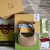 gg Marmont Half Moon Shaped Mini Bag Beige For Women, Women’s Bags 8.5in/22cm gg