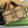gg Jumbo gg Mini Bag Camel And Ebony Jumbo gg Canvas For Women? 8.9in/22.5cm gg 696075 UKMDG 2570