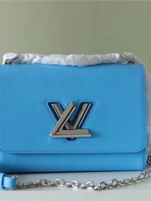 LV Twist MM Epi Blue For Women,  Shoulder And Crossbody Bags 9.1in/23cm LV