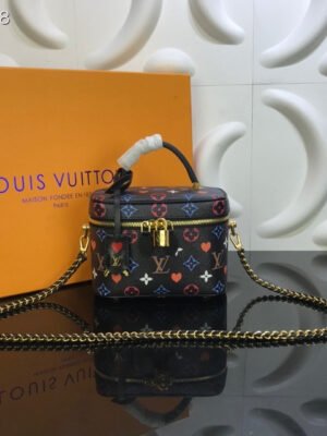 LV Vanity PM Game On Monogram Canvas By Nicolas Ghesquiere Black For Women,  Shoulder And Crossbody Bags 7.5in/19cm LV M57482