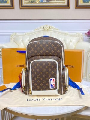 LV x NBA New Backpack Monogram Canvas By Virgil Abloh For Men, Bags 15.7in/40cm LV M45581