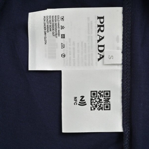 8_19262036-c754-4b45-82dd-80eb2315f728 Prada Navy Contrast Trim T-Shirt