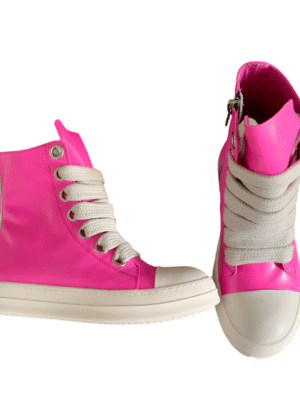 Rick Owens Pink High-Top Sneakers