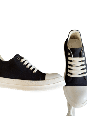 Rick Owens Black Low-Top Sneakers