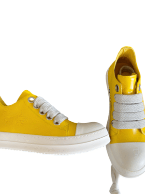 Rick Owens Yellow Low-Top Sneakers