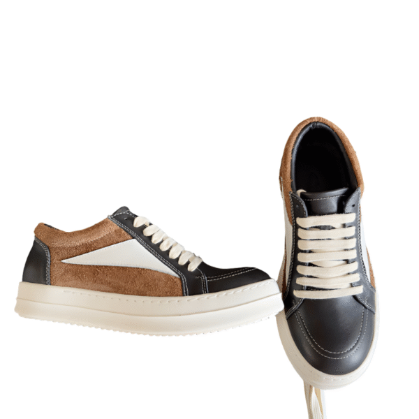 8_2024-07-17T02_19_23.795Z Rick Owens Black and Brown Low-Top Sneakers