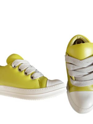 Rick Owens Yellow Low-Top Sneakers