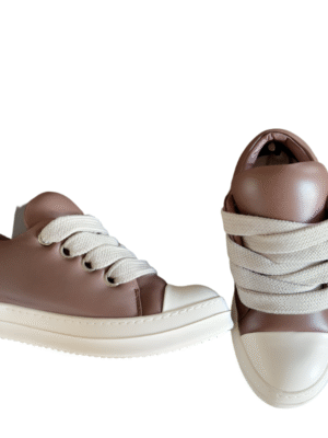 Rick Owens Brown Low-Top Sneakers