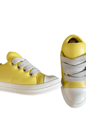Rick Owens Yellow Low-Top Sneakers