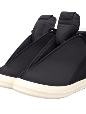 Rick Owens Black Wrap-Around High-Top Sneakers