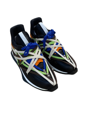 Multicolor Wrap-Lace Sneakers