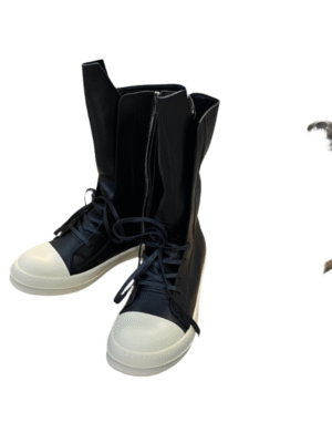 High-Top Leather Combat Boots