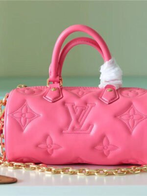 LV Papillon BB Bag Classic Monogram For Women 20cm Dragon Fruit Pink LV M59826