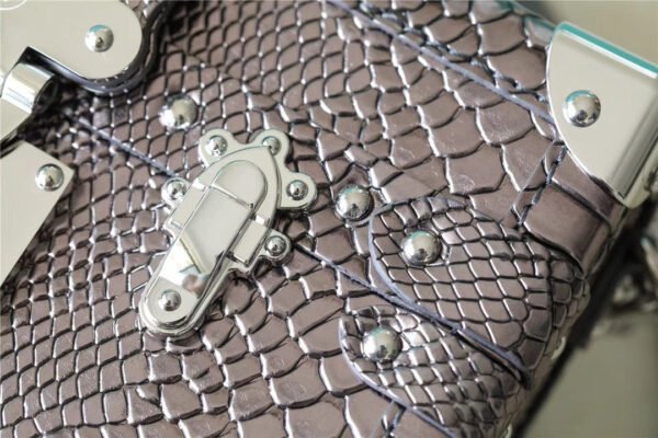 LV Petite Malle High Shiny Alligator By Nicolas Ghesquiere Silver For Women,  Shoulder And Crossbody Bags 7.9in/20cm LV?