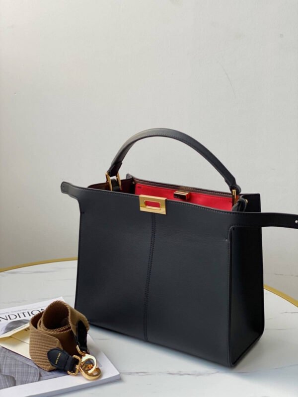 FI Peekaboo X-Lite Tote Medium Black Bag For Woman 30cm/12in