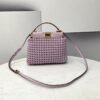 FI Peekaboo Mini Purple Braided Bag For Woman 18cm/7in