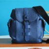 LV Christopher XS Taurillon Blue For Men, Bags, Shoulder And Crossbody Bags 7.7in/19.5cm LV