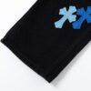 CHROME HEARTS BLUE CROSS PATCH JEANS BLACK