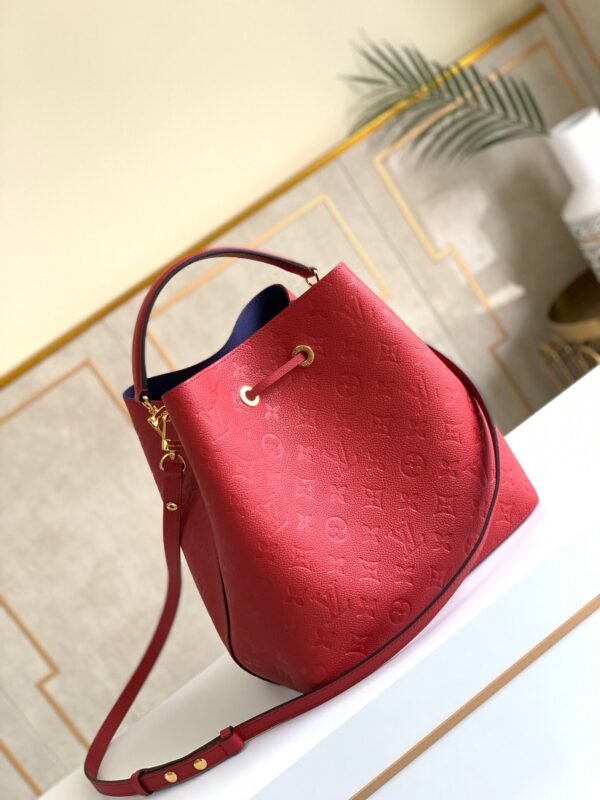 LV NeoNoe MM Bucket Bag Monogram Empreinte Red For Women, Women¡¯s Bags, Shoulder Bags 10.2in/26cm LV