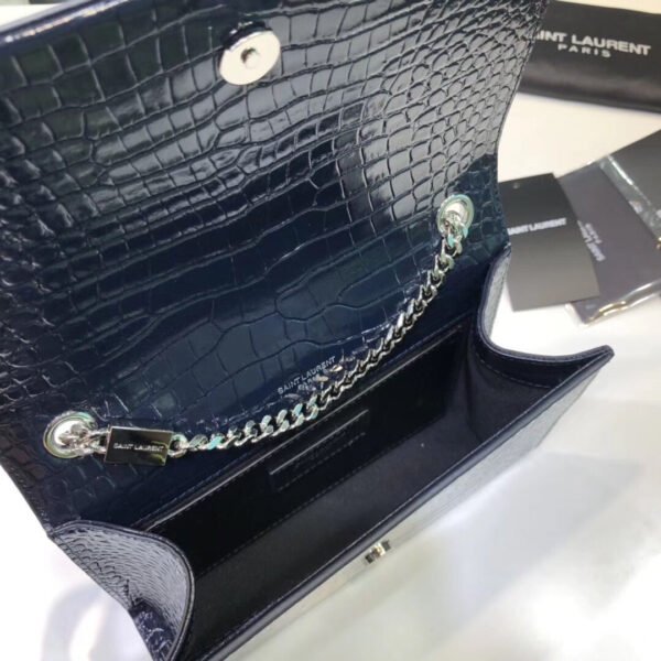 8c49f7fd YSSL Kate Small Chain Bag With Tassel In Embossed Black For Women 7.8in/20cm YSL 474366DND0N1000