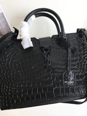 YSSL Monogram Cabas Small Black For Women 12in/31cm YSL