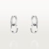 18K Love Pave Diamond Earrings