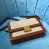 YSSL Le Carr¨¦ Satchel In Canvas And Box Natural Beige & Brick For Women 9in/23cm YSL?