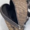 FI Backpack In Brown FF Vertigo Fabric Bag For Woman 30cm/12in