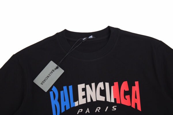 8e057c20 BALENCIAGA FRANCE GRADIENT LOGO T-SHIRT