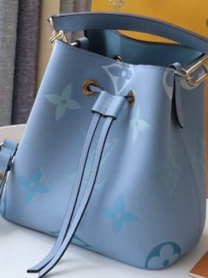 LV NeoNoe BB Bucket Bag Monogram Empreinte Blue For Women, Women¡¯s Handbags, Shoulder Bags 7.9in/20cm LV M45709