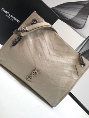 YSSL Niki Medium Shopping Bag Beige For Women 12.6in/32cm YSL?