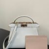 FI Peekaboo ISeeU Petite White Small Bag For Woman 20cm/8in