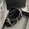 YSSL Hobo Mini Bag Black With Silver Hardware For Women 9.4in/24cm YSl