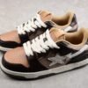 BAPE STA Low-Top Sneakers in Brown and Beige