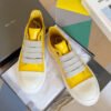 Rick Owens Yellow Low-Top Sneakers
