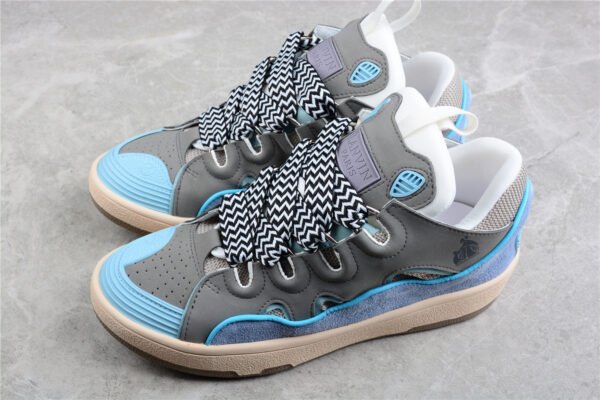 9._9_d50d7e79-c62f-4bb6-9d92-0cd2eb2fe6bb Lanvin Grey and Blue Sneakers