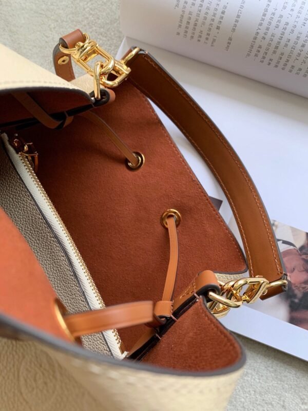 LV NeoNoe MM Bucket Bag Monogram Empreinte Creme For Women, Women¡¯s Bags, Shoulder Bags 10.2in/26cm LV M45307