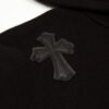 CHROME HEARTS BLACK CROSS PATCH HOODIE BLACK