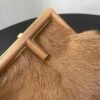 FI First Small Brown Fox Fur Bag For Woman 26cm/10in