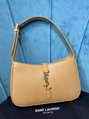 YSSL Le 5 ¨¤ 7 Hobo Bag In Smooth Beige For Women 9in/23cm YSL??6572282R20W9832
