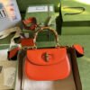 gg Bamboo 1947 Small Top Handle Bag Orange  For Women 8.3in/21cm ?gg 675797 10ODT 7768