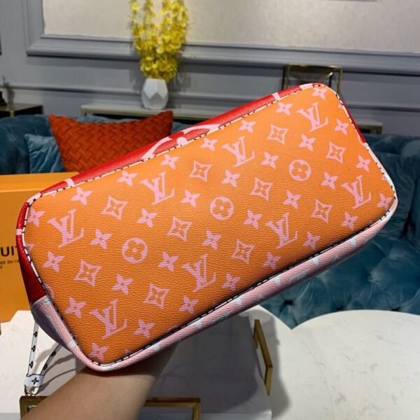 LV Neverfull MM Tote Bag Monogram Canvas Red For Women, Women¡¯s Handbags 12.6in/32cm LV M44567