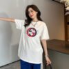 Gucci White T-Shirt with Overlapping Logo
