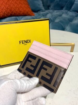 FI Card Holder Light Pink For Women, Wallet 3.9in/10cm FF 8M0269