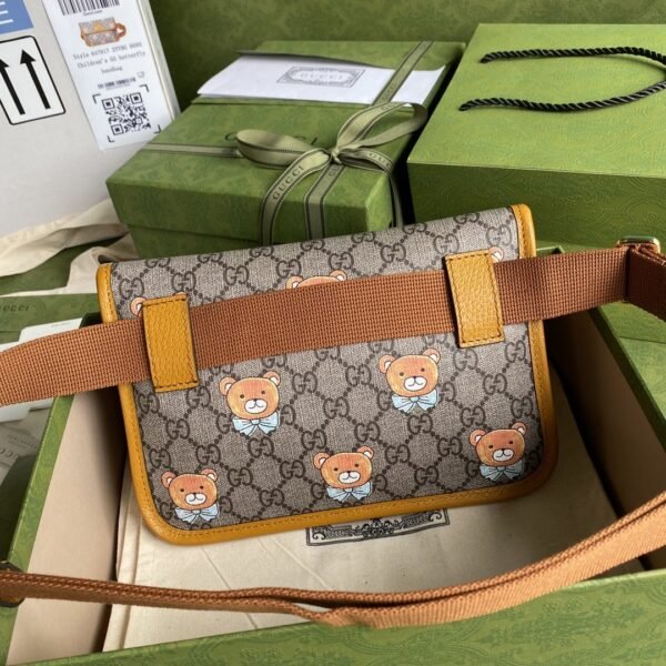 gg Ophidia Belt Bag Beige And Orange gg Supreme Canvas For Women? 8.7in/22cm gg ??
