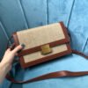 YSSL Le Carr¨¦ Satchel In Canvas And Box Natural Beige & Brick For Women 9in/23cm YSL?
